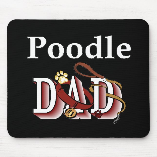 Poodle Vater Geschenke Mousepad (Vorne)