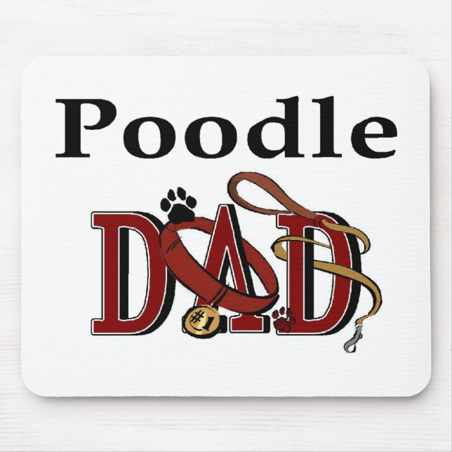 Poodle Vater Geschenke Mousepad (Vorne)