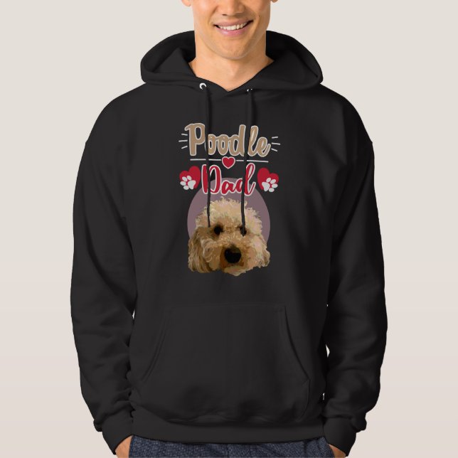 Poodle Vater Hoodie (Vorderseite)