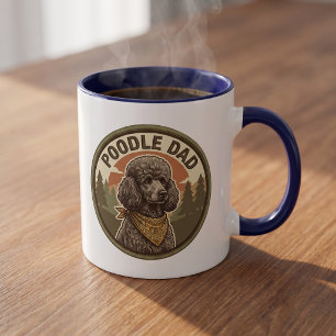 Poodle-Vater-Kaffeetasse   Doodle-Hund-Vater-Gesch Tasse