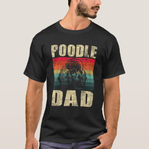 Poodle Vater Retro Vintager Vater Tag Hundezüchter T-Shirt