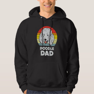 Poodle Vater Sunset Retro Tier Hund Lover Besitzer Hoodie