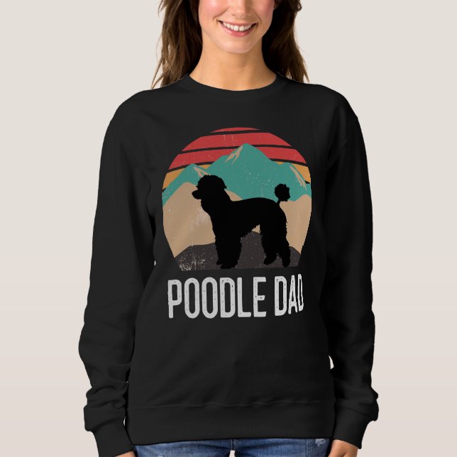 Poodle Vater T- Sweatshirt (Vorderseite)