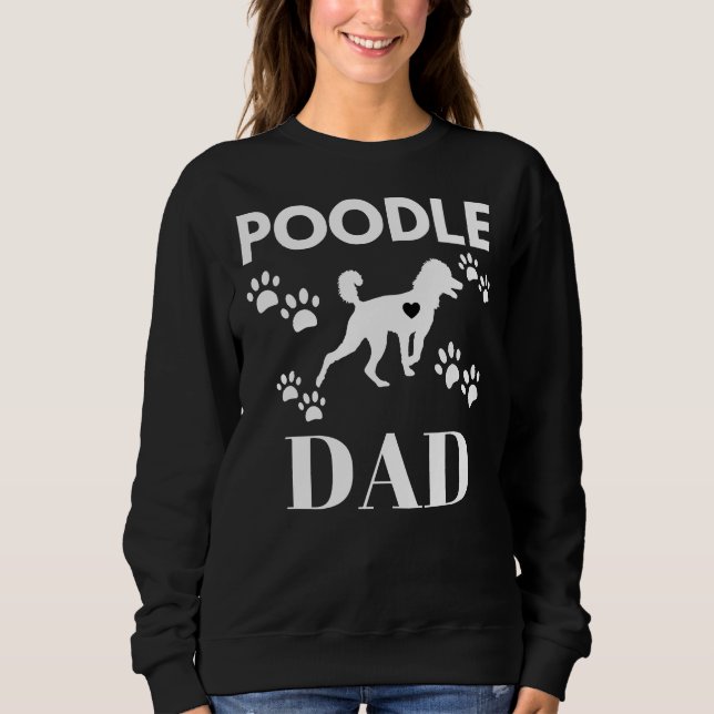 Poodle Vater Vector Poodle Sweatshirt (Vorderseite)