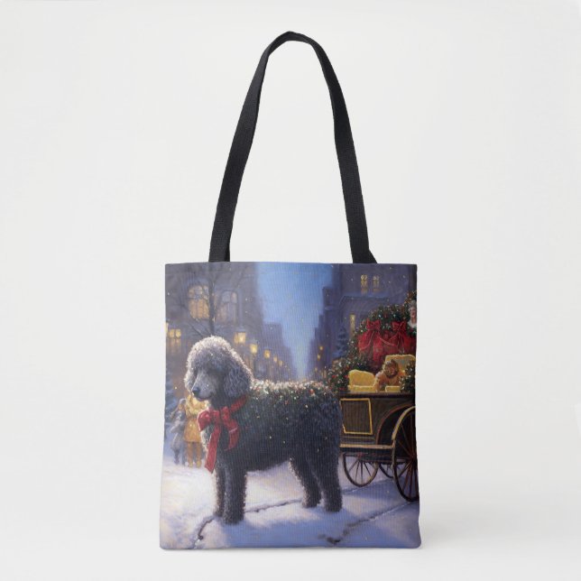 Poodle Weihnachtsfeiertag (Vorderseite)