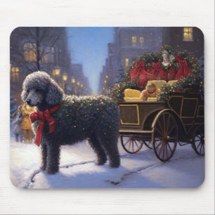 Poodle Weihnachtsfeiertag Mousepad