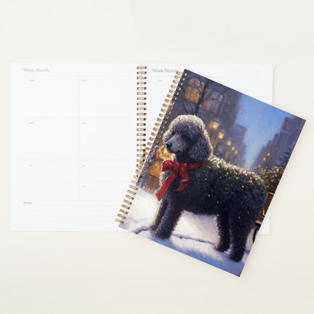 Poodle Weihnachtsfeiertag Planer (Anzeige)