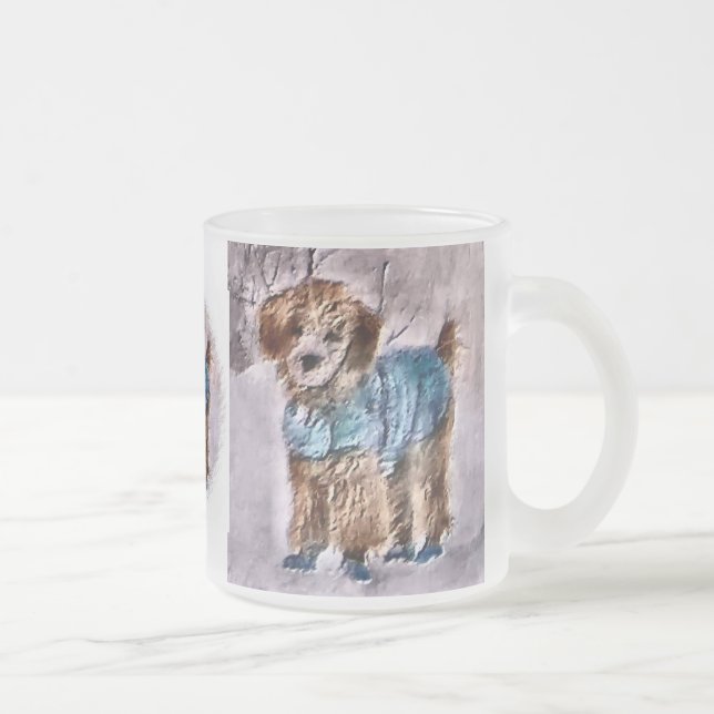 Poodle Weihnachtsgeschenke Poodle Holiday Tasse (Rechts)