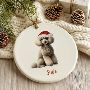 Poodle Weihnachtsschmuck
