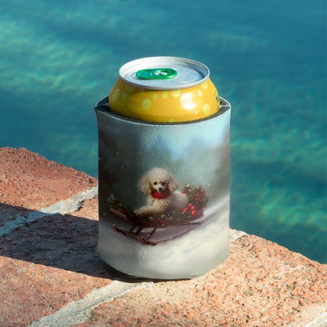 Poodle Weihnachtsschnee Winter Dosenkühler (In Situ Pool)