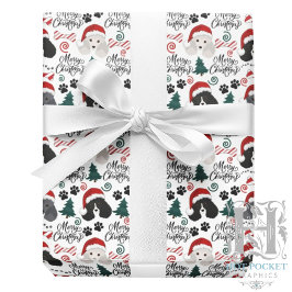 Poodle Weihnachtswrapping Paper Geschenkpapier