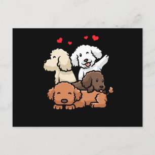 Poodle Welppies Postkarte