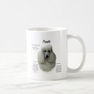 Poodle (wht) History Design Tasse