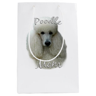 Poodle (wht) Mama 2 Mittlere Geschenktüte