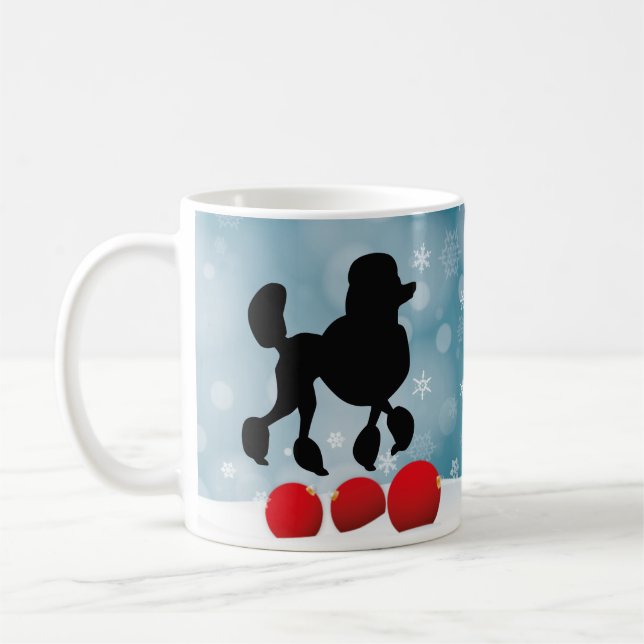 Poodle Winter Kaffeetasse (Links)