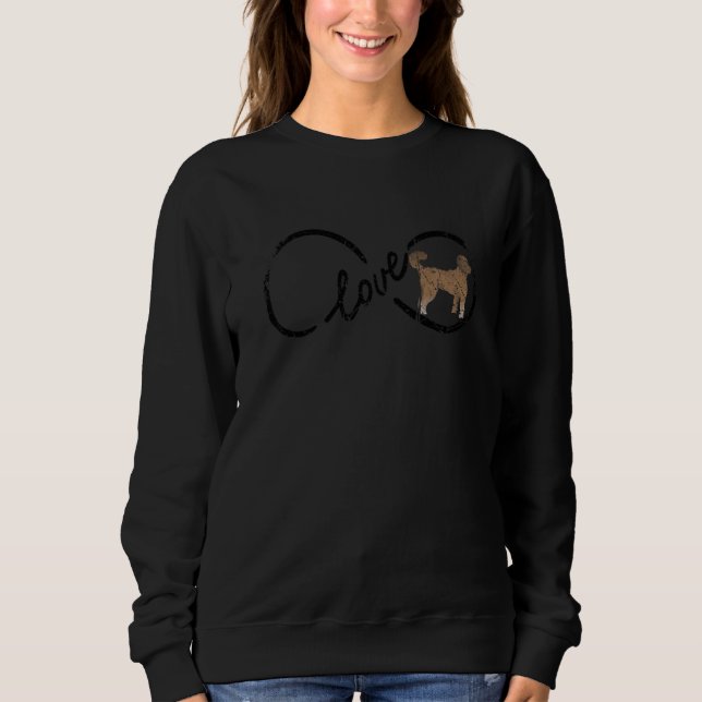 Poodle Women Teen Girls Kinder Liebe Haustier Hund Sweatshirt (Vorderseite)