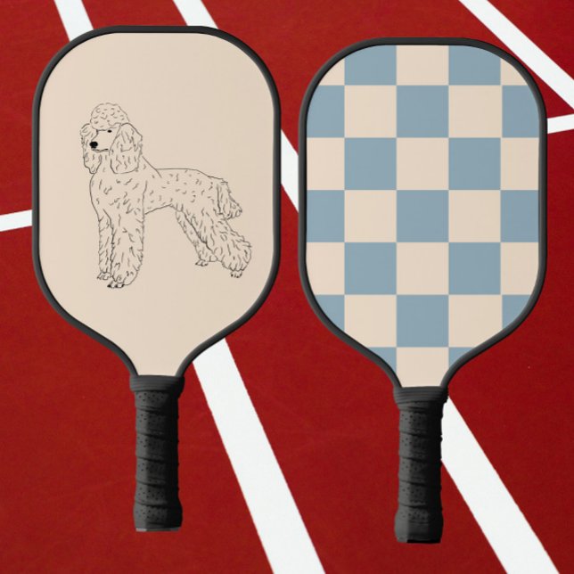 Poodle, zeichnend Hund Pickleball Schläger (Von Creator hochgeladen)