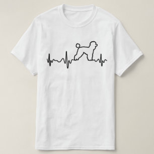 Poodle Zuhause Heartbeat T-Shirt
