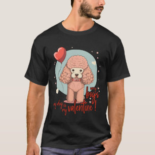 Poodlehunde Mit Herzen  Hunde Liebe Für Valentinst T-Shirt