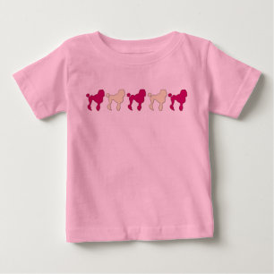 Poodles auf dem Vormarsch Baby T-shirt