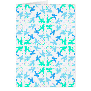 Poodles blaues Punktmuster