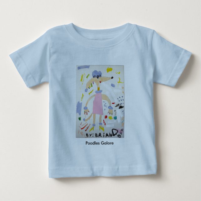 Poodles Galore Baby T-shirt (Vorderseite)