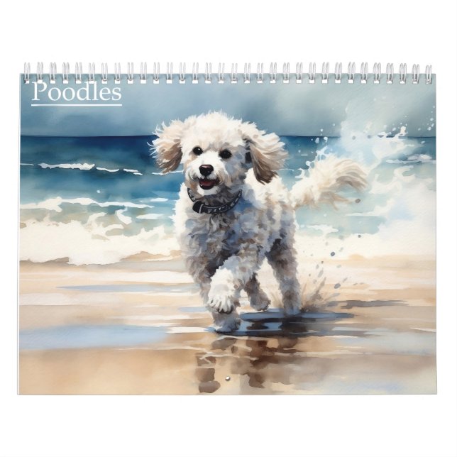 Poodles-Kalender, jedes Jahr Kalender (Titelbild)