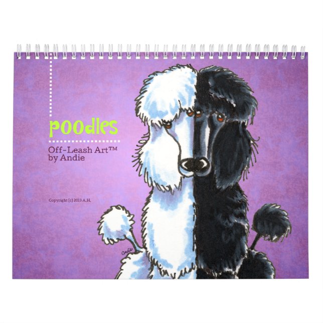 Poodles Off-Leash Art™ Vol. 1 Kalender (Titelbild)