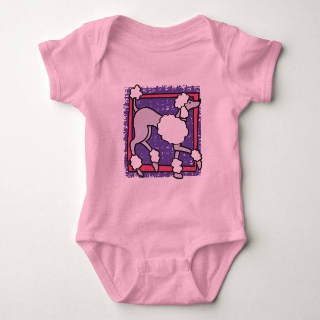 POODY Pink Baby Bodysuit Strampler (Vorderseite)