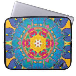 Poof Ball Kaleidoskop Laptop Sleeve