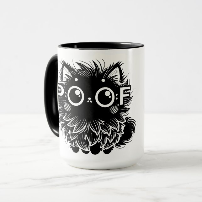 Poof Cat Tasse (Vorderseite Links)