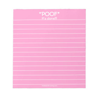 *POOF* Es ist fertig!!! Notizblock