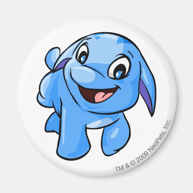 Poogle Blue Magnet (Vorne)