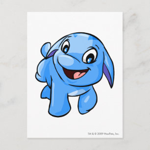 Poogle Blue Postkarte