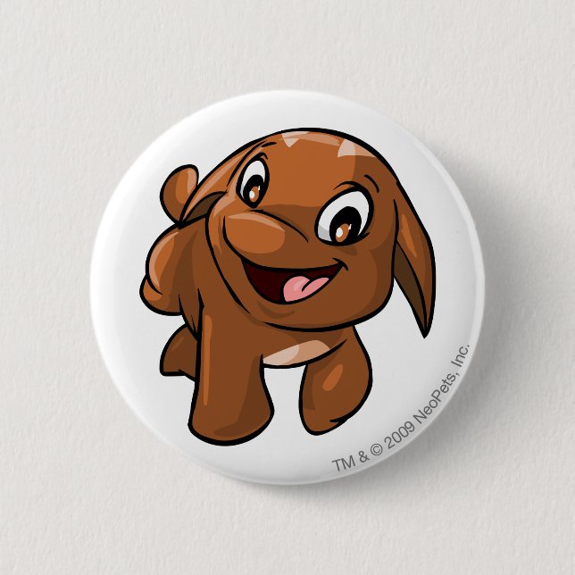 Poogle Brown Button (Vorderseite)