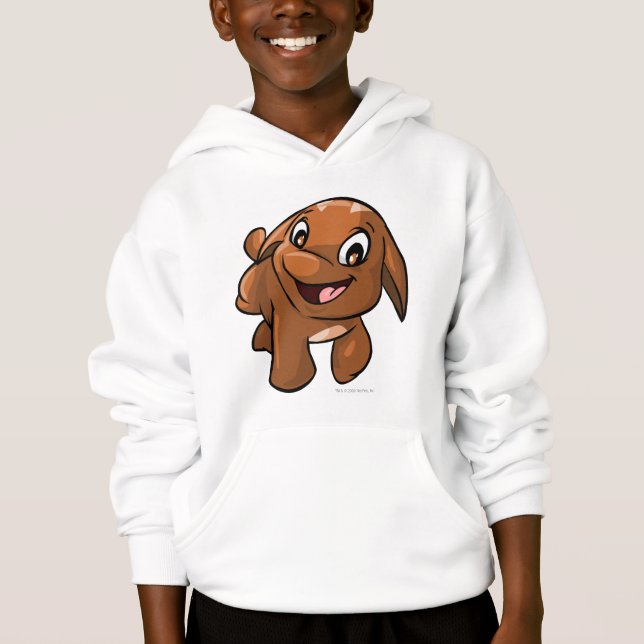 Poogle Brown Hoodie (Vorderseite)