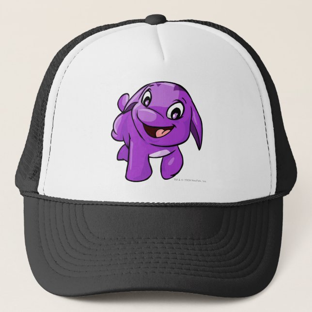 Poogle lila truckerkappe (Vorderseite)