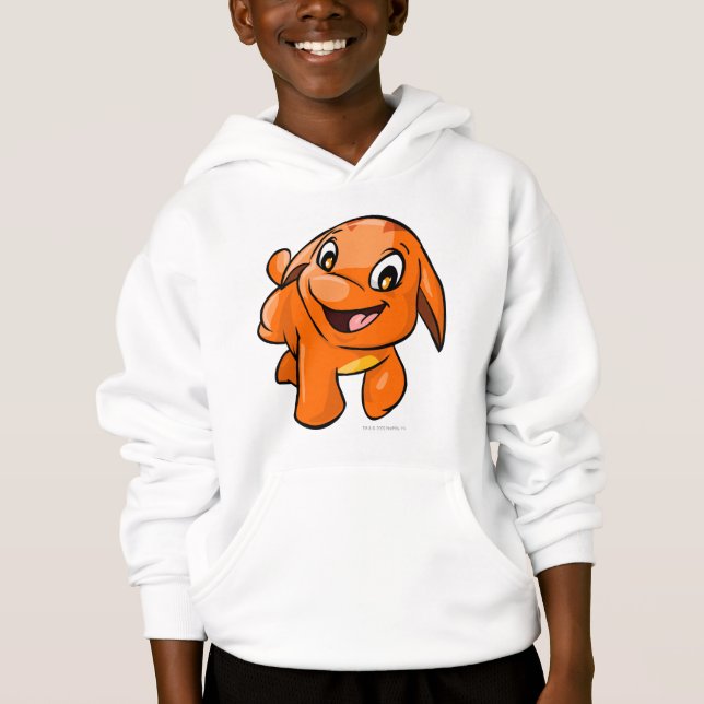 Poogle Orange Hoodie (Vorderseite)
