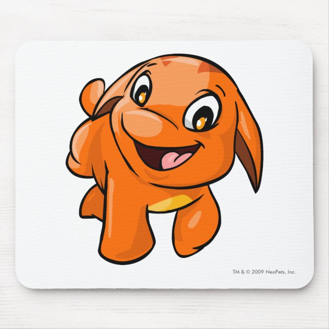 Poogle Orange Mousepad (Vorne)
