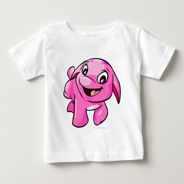 Poogle Pink Baby T-shirt (Vorderseite)