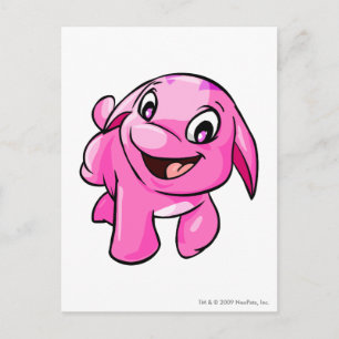 Poogle Rosa Postkarte