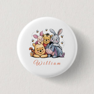 Pooh & Friends Pastel Button