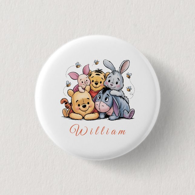 Pooh & Friends Pastel Button (Vorderseite)