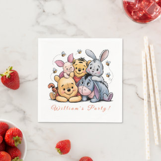 Pooh & Friends Pastel Serviette
