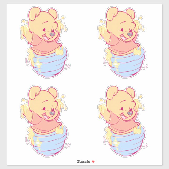 Pooh Sticker (Blatt)