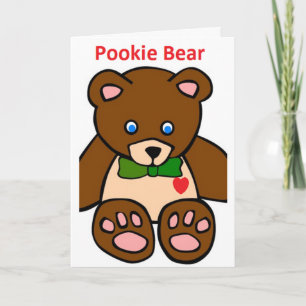 Pookie Bär Karte Feiertagskarte