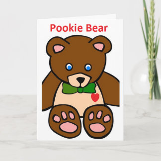 Pookie Bär Karte Feiertagskarte