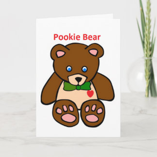 Pookie Bär Weihnachtskarte Feiertagskarte