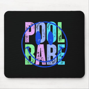 Pool Babe Vintage Familie Matching Funny Summer Va Mousepad