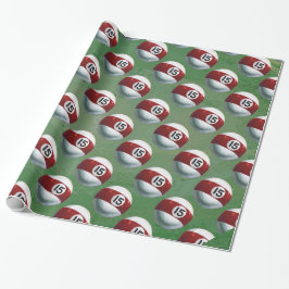 Pool Ball 15 Muster Geschenkpapier